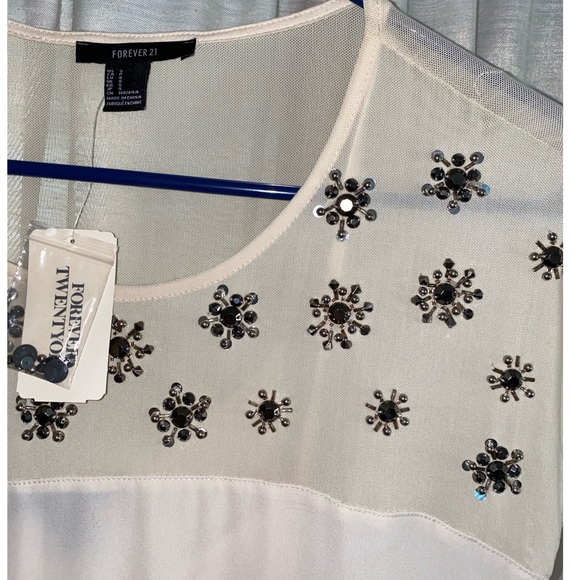 NEW SHEER EMBELLISHED DRESS - Picture 3 of 6